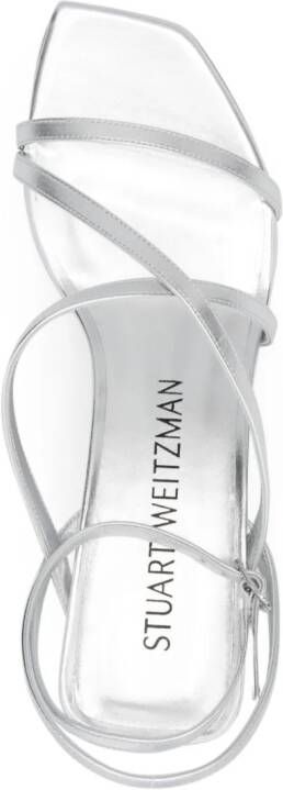 Stuart Weitzman Oasis 75mm sandals Silver