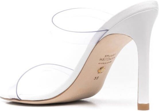 Stuart Weitzman open-toe 105mm heeled sandals White