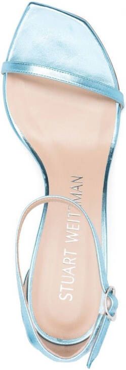 Stuart Weitzman Nudistcurve 75mm heel sandals Blue