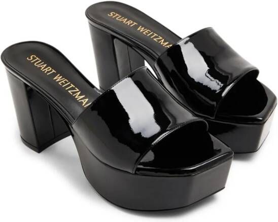 Stuart Weitzman open-toe leather sandals Black