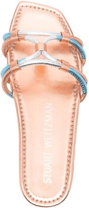 Stuart Weitzman open-toe slip-on sandals Orange