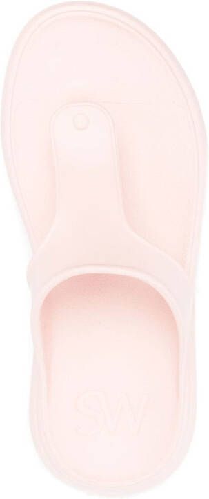 Stuart Weitzman open toe slip-on sandals Pink