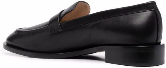 Stuart Weitzman Palmer Sleek round-toe loafers Black