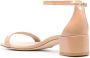 Stuart Weitzman patent-finish leather sandals Neutrals - Thumbnail 3