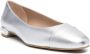 Stuart Weitzman pearl-detail leather ballerina shoes Silver - Thumbnail 2
