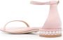 Stuart Weitzman pearl-embellished open-toe sandals Pink - Thumbnail 3