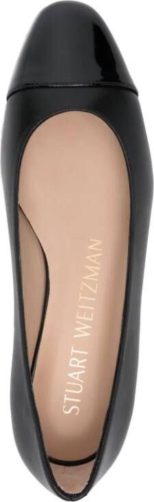 Stuart Weitzman Pearl Flat leather ballerina shoes Black