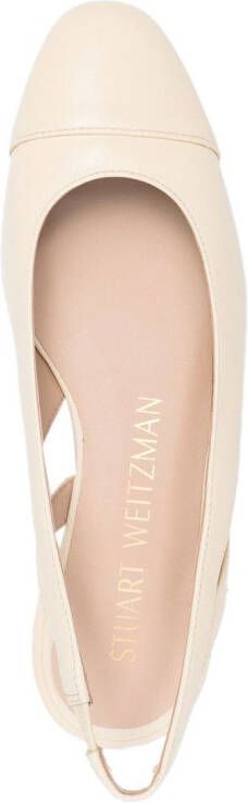 Stuart Weitzman Pearl leather slingback Neutrals