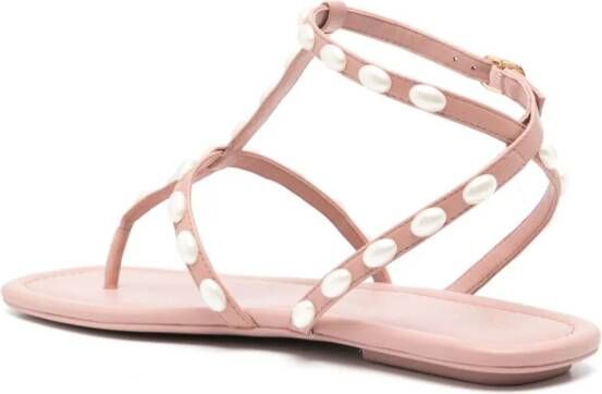 Stuart Weitzman Pearlita flat sandals Pink