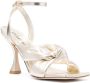 Stuart Weitzman Playa Ankle-strap 100mm Knot sandals Gold - Thumbnail 2