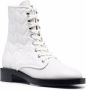 Stuart Weitzman quilted lace-up boots White - Thumbnail 2
