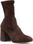 Stuart Weitzman round-toe 85mm suede boots Brown - Thumbnail 2