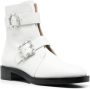 Stuart Weitzman side crystal-embellished buckle boots White - Thumbnail 2