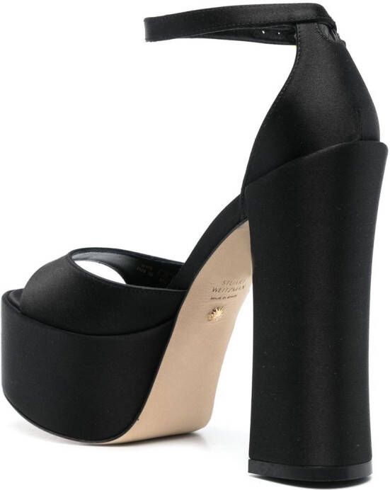 Stuart Weitzman Skyhigh 150mm platform sandals Black