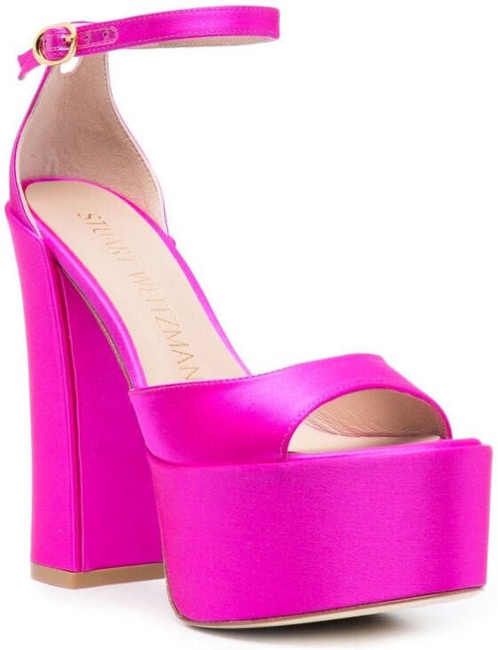 Stuart Weitzman Skyhigh 150mm platform sandals Pink