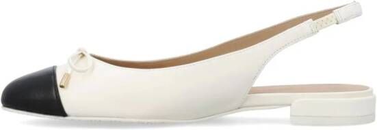 Stuart Weitzman Sleek Bow ballerina shoes White