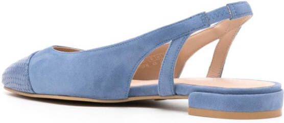 Stuart Weitzman Sleek slingback ballerina shoes Blue