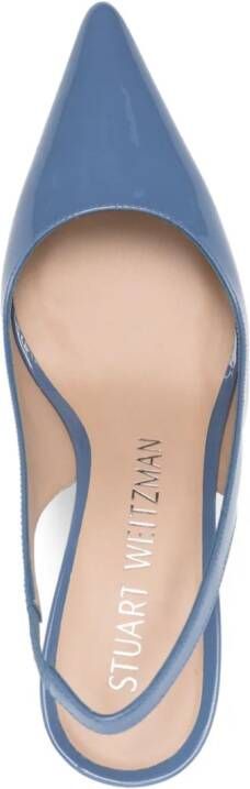 Stuart Weitzman Sling 75mm leather pumps Blue