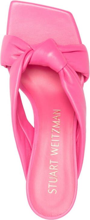 Stuart Weitzman slip-on knot-detail sandals Pink