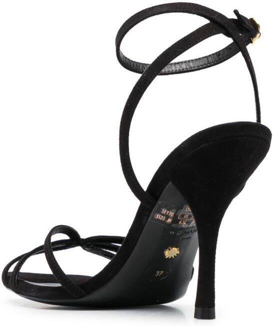 Stuart Weitzman slip-on sandals Black