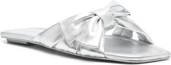 Stuart Weitzman Sofia leather sandals Silver