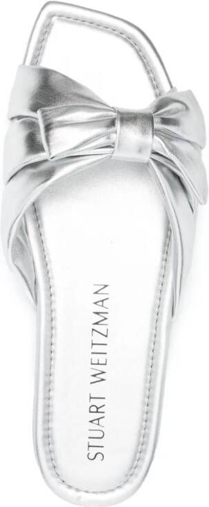 Stuart Weitzman Sofia leather sandals Silver