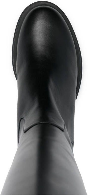 Stuart Weitzman Soho calf-length leather boots Black