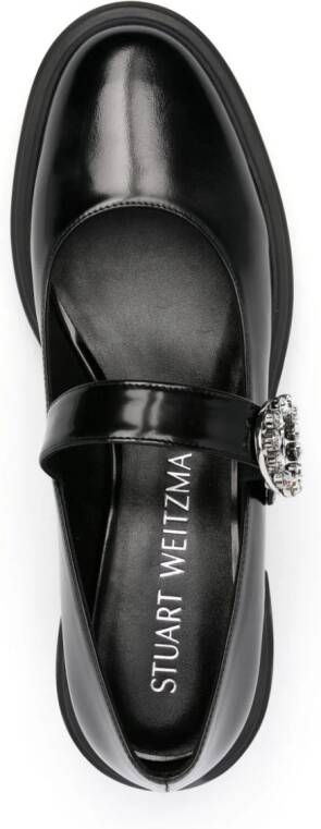 Stuart Weitzman Soho Gem Mary Jane 60mm leather pumps Black