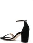 Stuart Weitzman square-toe heeled suede sandals Black - Thumbnail 3