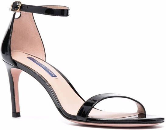 Stuart Weitzman strappy high heel sandals Black