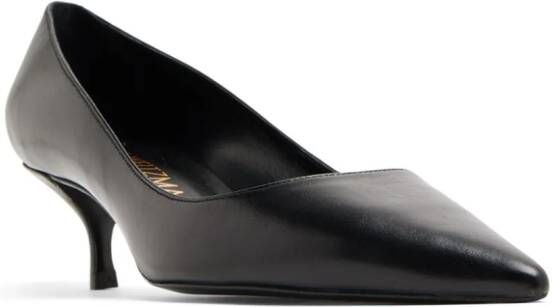 Stuart Weitzman Stuart 50mm leather pumps Black