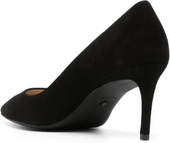 Stuart Weitzman Stuart 75mm suede pumps Black