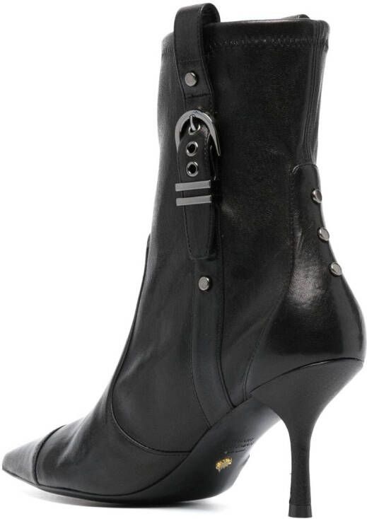 Stuart Weitzman Stuart Maverick 85mm leather boots Black