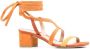 Stuart Weitzman Sue ankle-tied sandals Orange - Thumbnail 2