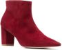 Stuart Weitzman Sue suede 70mm ankle boots Red - Thumbnail 2