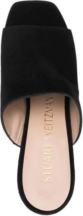 Stuart Weitzman Sue transparent-heel mules Black