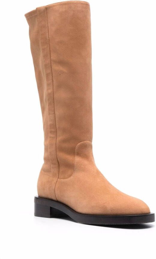 Stuart Weitzman suede knee-length boots Brown