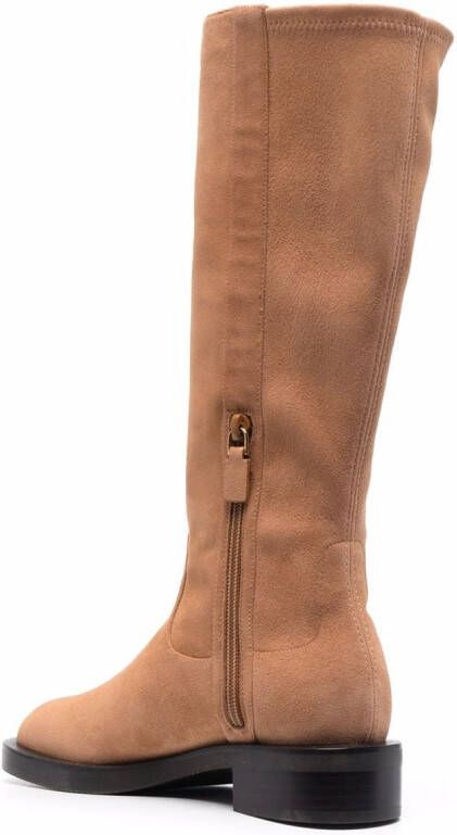 Stuart Weitzman suede knee-length boots Brown