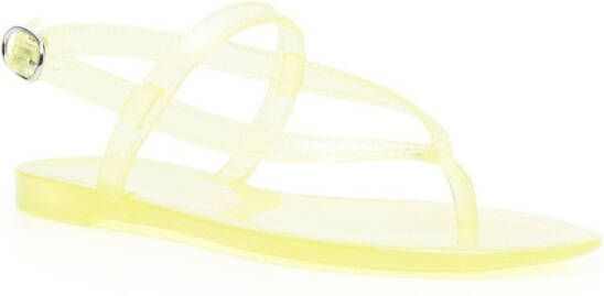 Stuart Weitzman summer jelly sandals Yellow