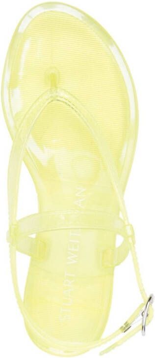 Stuart Weitzman summer jelly sandals Yellow