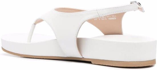 Stuart Weitzman Summer Thong open-toe sandals White