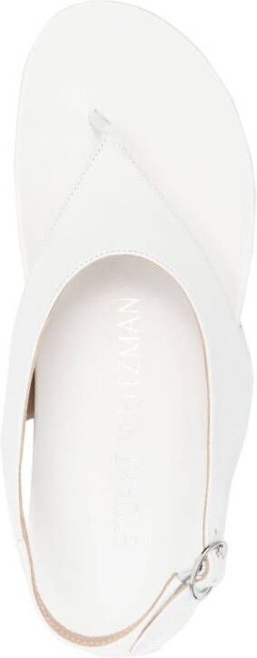 Stuart Weitzman Summer Thong open-toe sandals White