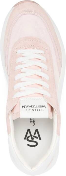 Stuart Weitzman Sw Glide panelled sneakers Pink