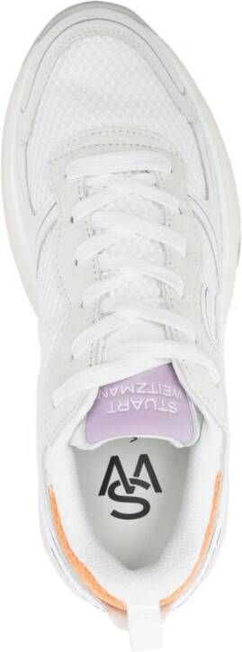 Stuart Weitzman SW panelled sneakers White
