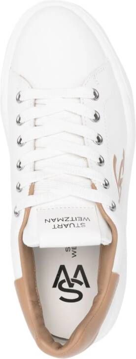 Stuart Weitzman SW Pro leather sneakers White