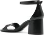 Stuart Weitzman SW Signature 70mm leather sandal Black - Thumbnail 3