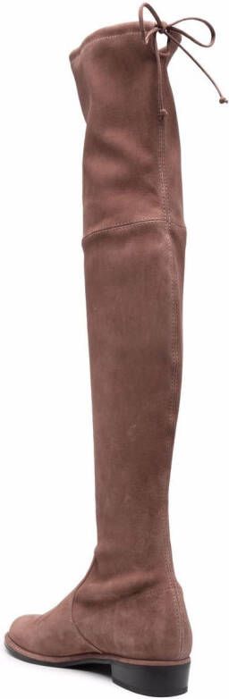 Stuart Weitzman thigh-high fitted boots Brown