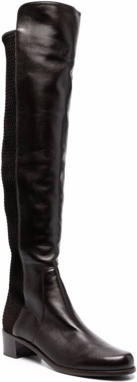 Stuart Weitzman thigh-high leather boots Brown