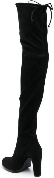 Stuart Weitzman thigh-high suede boots Black