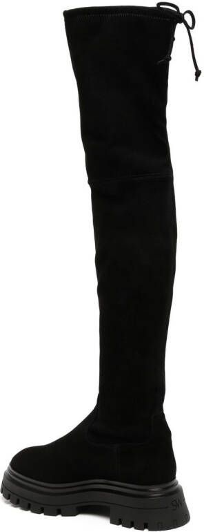 Stuart Weitzman tie-fastened thigh high boots Black